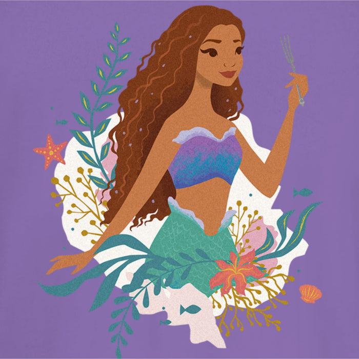 Fifth Sun Junior's The Little Mermaid Ariel Dinglehopper Portrait T-Shirt