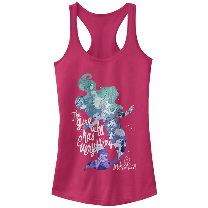 fifth sun Junior's The Little Mermaid Ariel Has Everything Racerback Tank Top
