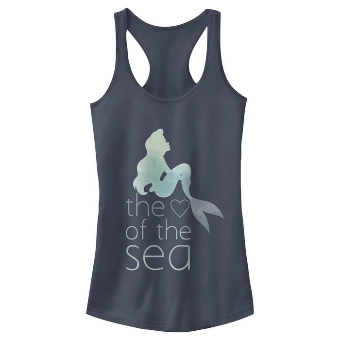 Fifth Sun Junior's The Little Mermaid Ariel Heart Of Sea Racerback Tank Top