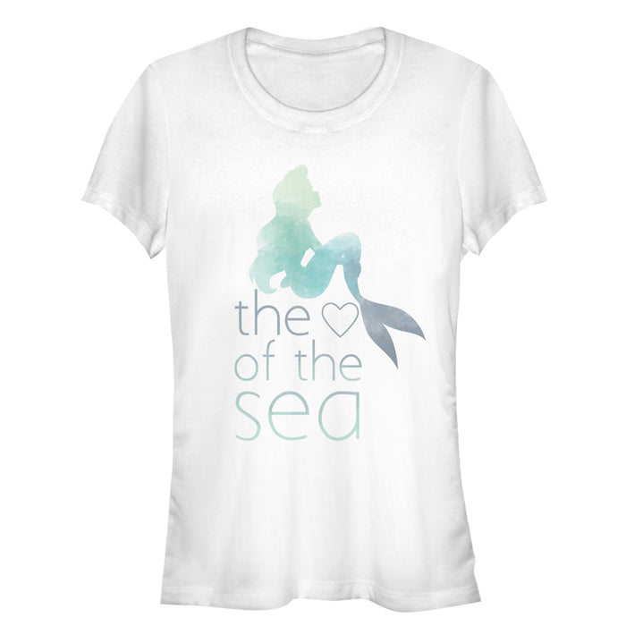 fifth sun Junior's The Little Mermaid Ariel Heart of Sea T-Shirt