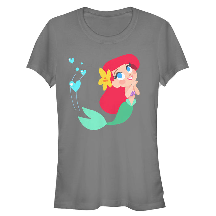 Fifth Sun Junior's The Little Mermaid Ariel Love T-Shirt