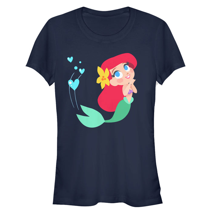 Fifth Sun Junior's The Little Mermaid Ariel Love T-Shirt