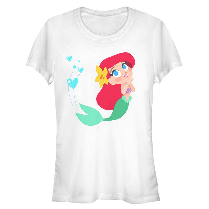 Fifth Sun Junior's The Little Mermaid Ariel Love T-Shirt