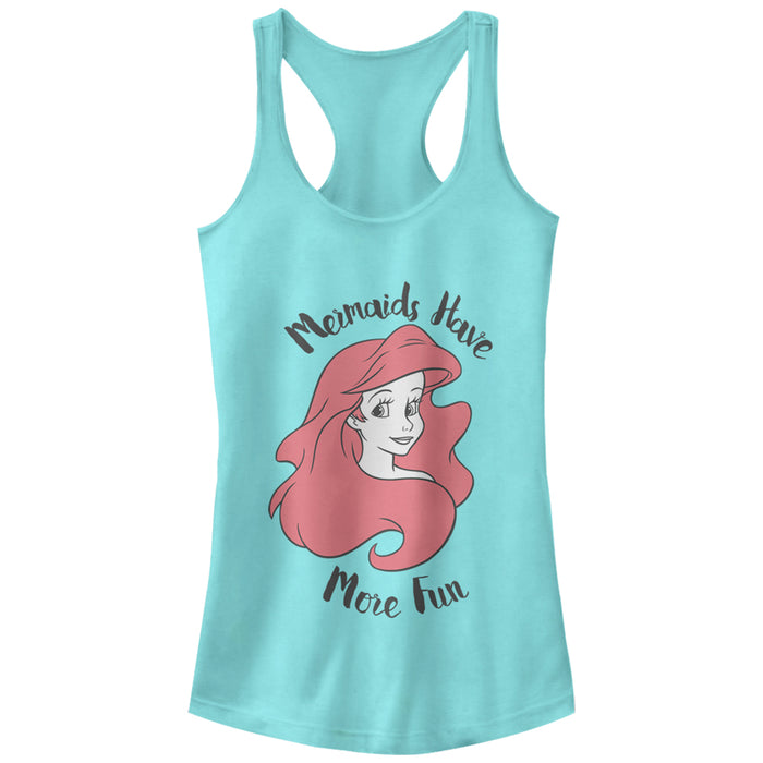 fifth sun Junior's The Little Mermaid Ariel Mermaids Have Fun Racerback Tank Top