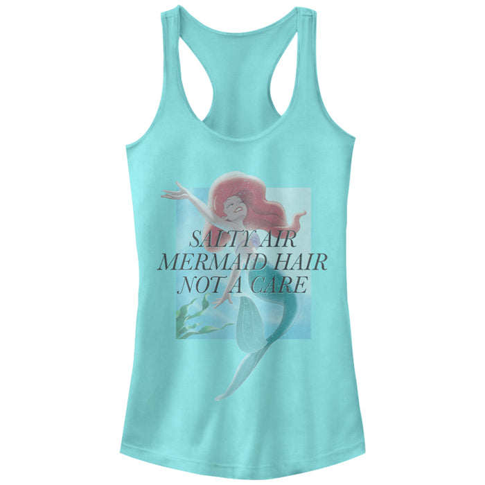 fifth sun Junior's The Little Mermaid Ariel Not a Care Racerback Tank Top