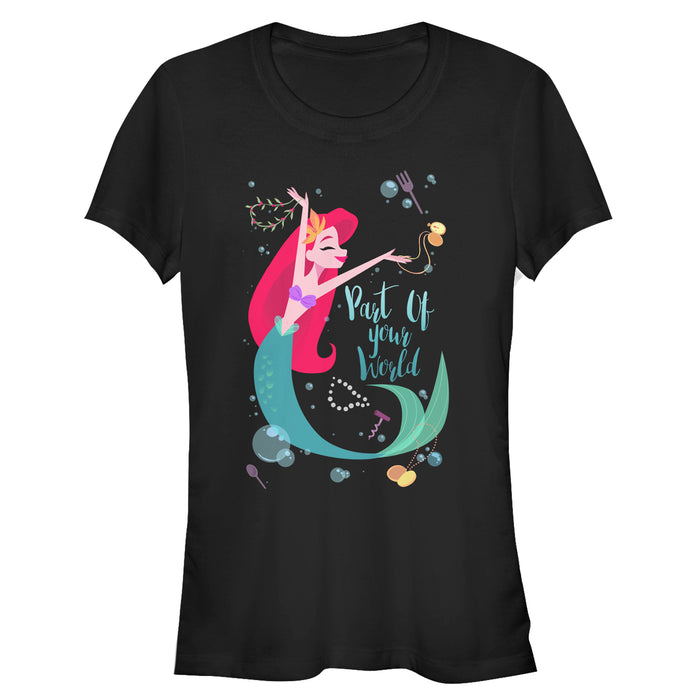 fifth sun Junior's The Little Mermaid Ariel Part of Your World Dance T-Shirt