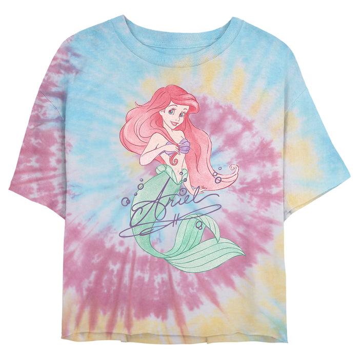 fifth sun Junior's The Little Mermaid Ariel Watercolor Signature T-Shirt