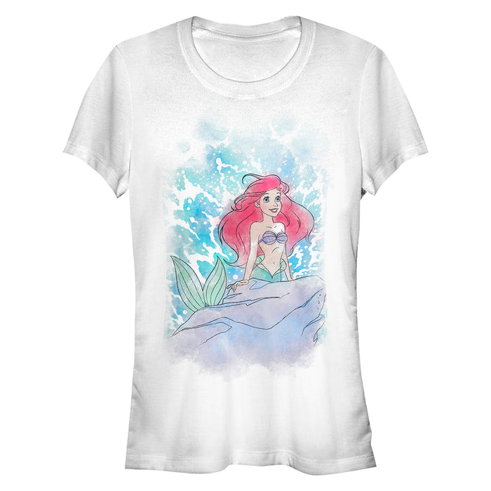 fifth sun Junior's The Little Mermaid Ariel Watercolor T-Shirt