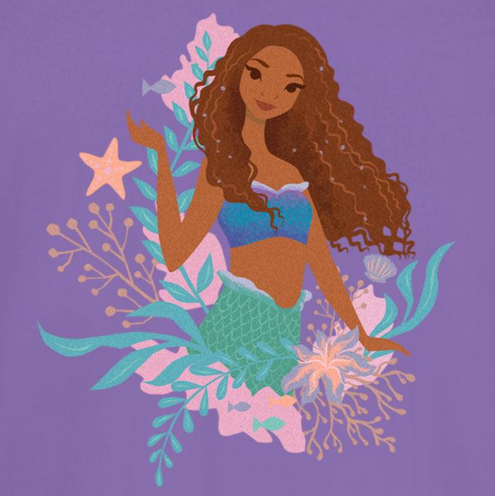 Fifth Sun Junior's The Little Mermaid Ariel Wave T-Shirt