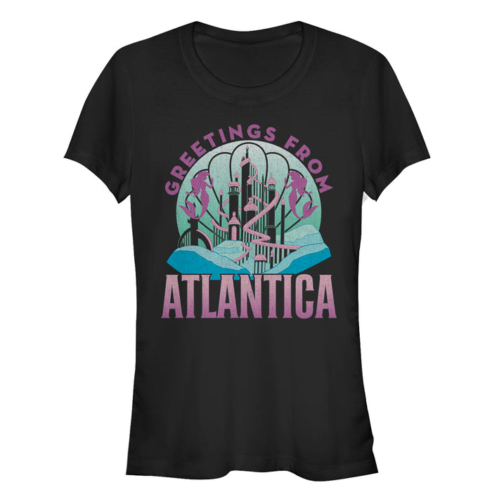 fifth sun Junior's The Little Mermaid Atlantica Greetings T-Shirt