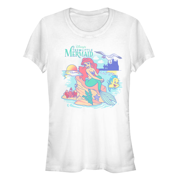 fifth sun Junior's The Little Mermaid Classic Poster T-Shirt