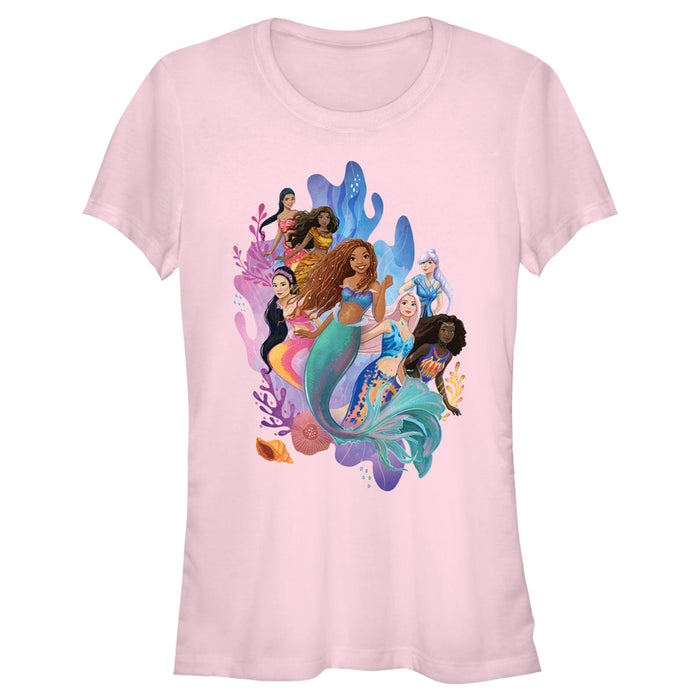 fifth sun Junior's The Little Mermaid Group of Mermaids T-Shirt