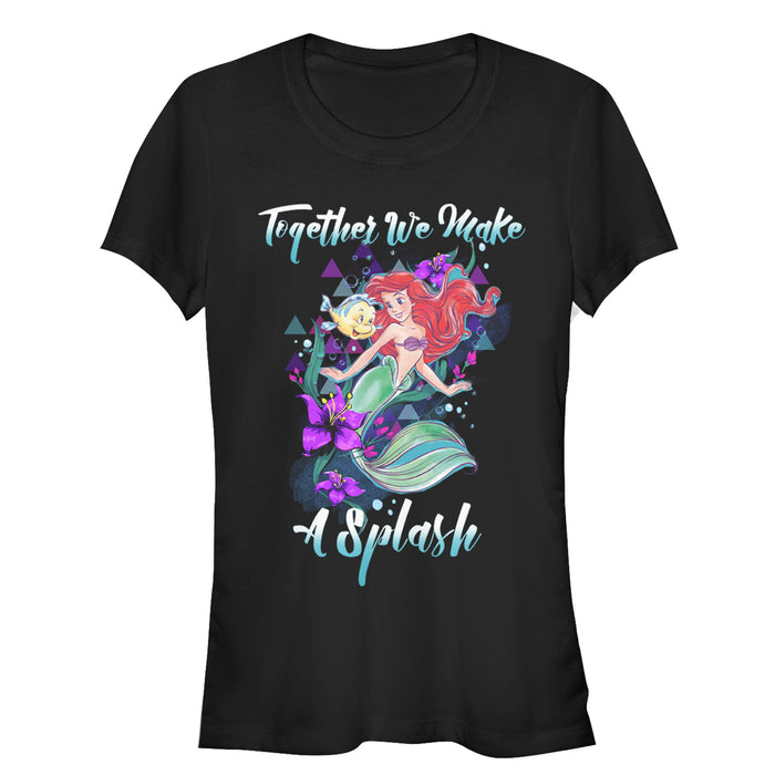fifth sun Junior's The Little Mermaid Make a Splash T-Shirt