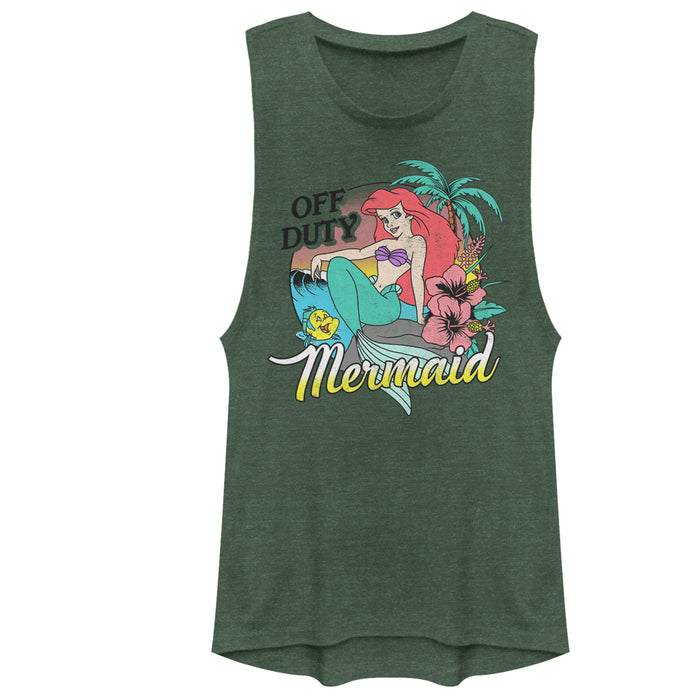 fifth sun Junior's The Little Mermaid Off Duty Ariel Festival Muscle Tee