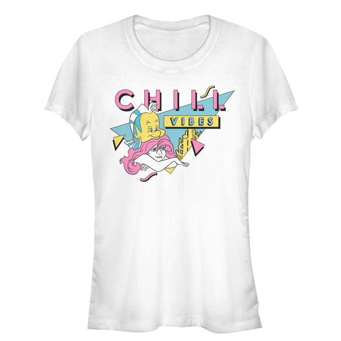 fifth sun Junior's The Little Mermaid Retro Chill Vibes T-Shirt