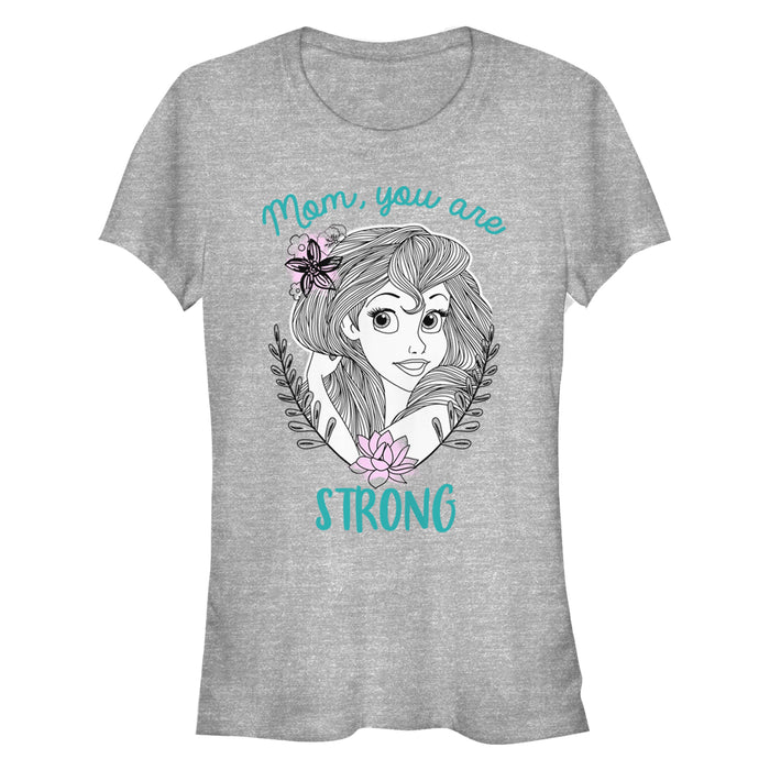 fifth sun Junior's The Little Mermaid Strong Mom T-Shirt