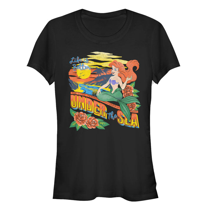 fifth sun Junior's The Little Mermaid Tropical Life T-Shirt