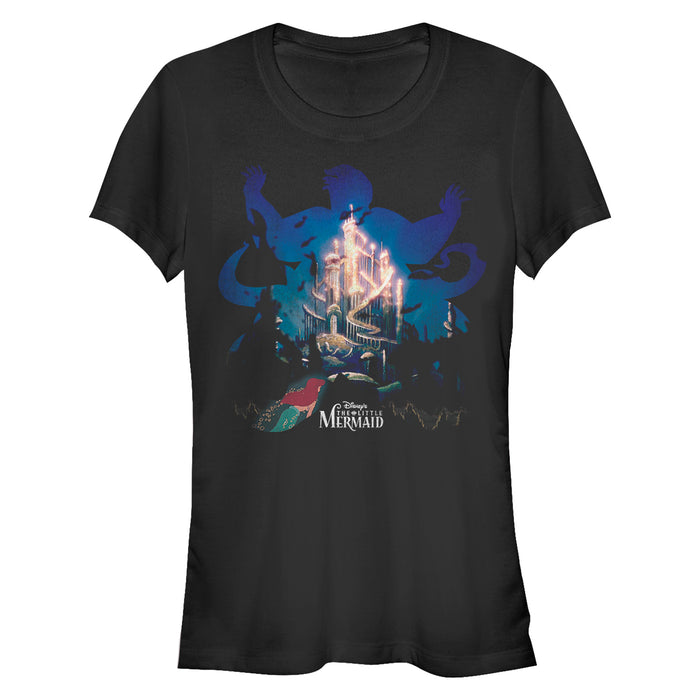 fifth sun Junior's The Little Mermaid Ursula Silhouette T-Shirt