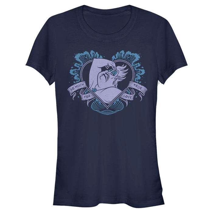 fifth sun Junior's The Little Mermaid Ursula So Much For True Love Heart T-Shirt