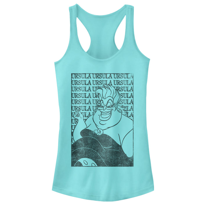 fifth sun Junior's The Little Mermaid Ursula Text Racerback Tank Top