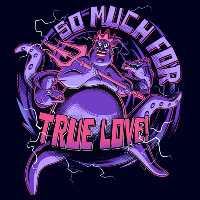 Fifth Sun Junior's The Little Mermaid Ursula Trident So Much For True Love T-Shirt