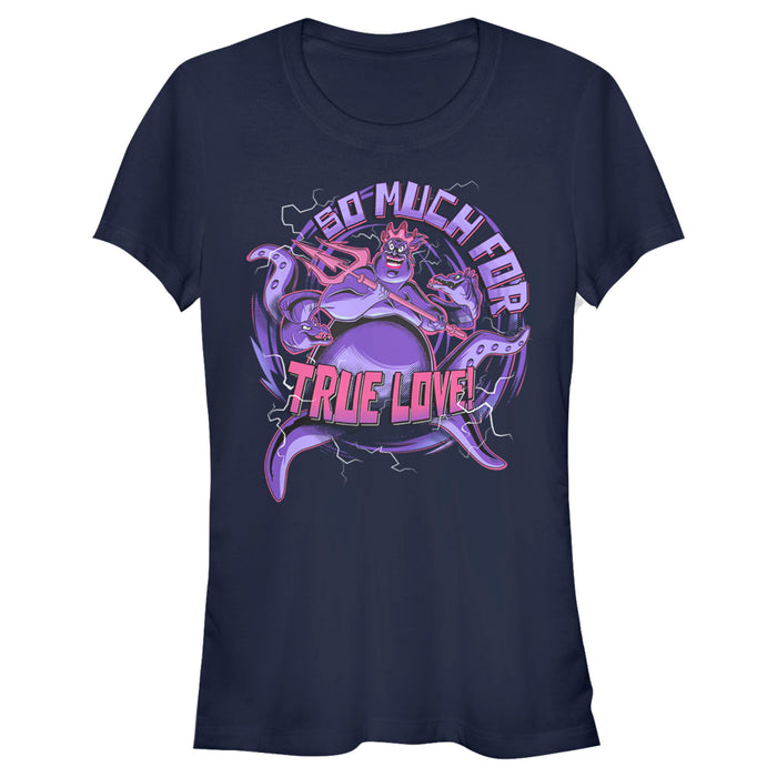 fifth sun Junior's The Little Mermaid Ursula Trident So Much For True Love T-Shirt