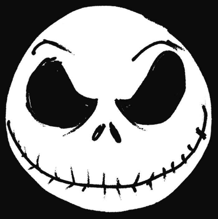 Fifth Sun Junior's The Nightmare Before Christmas Halloween Jack Skellington Big Face Cowl Neck Sweatshirt