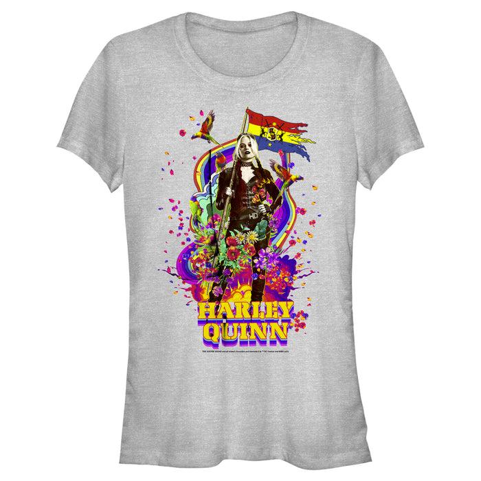 fifth sun Junior's The Suicide Squad Harley Quinn Color Splash T-Shirt