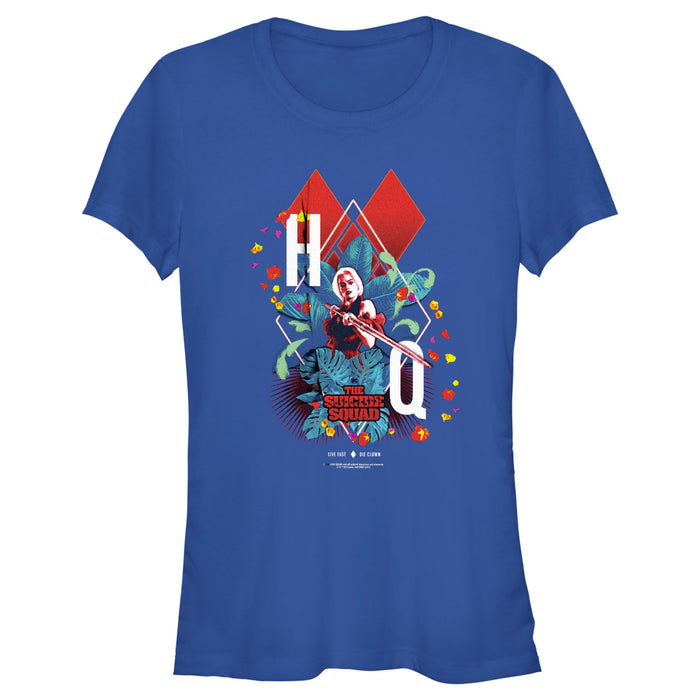 fifth sun Junior's The Suicide Squad Harley Quinn Jungle Card T-Shirt
