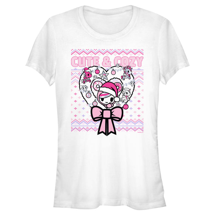 fifth sun Junior's Tokidoki Cute and Cozy Donutella T-Shirt