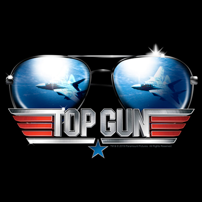 Fifth Sun Junior's Top Gun Aviator Sunglasses Logo T-Shirt