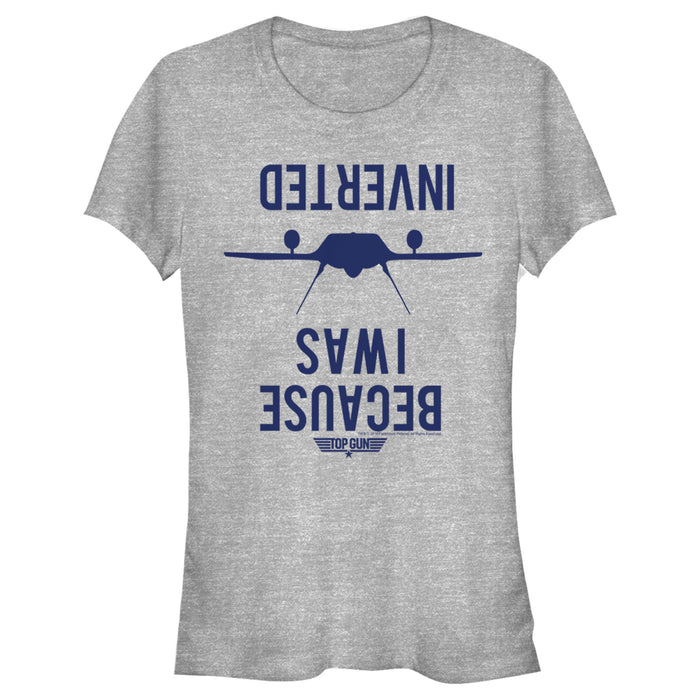 fifth sun Junior's Top Gun Because I Was Inverted T-Shirt