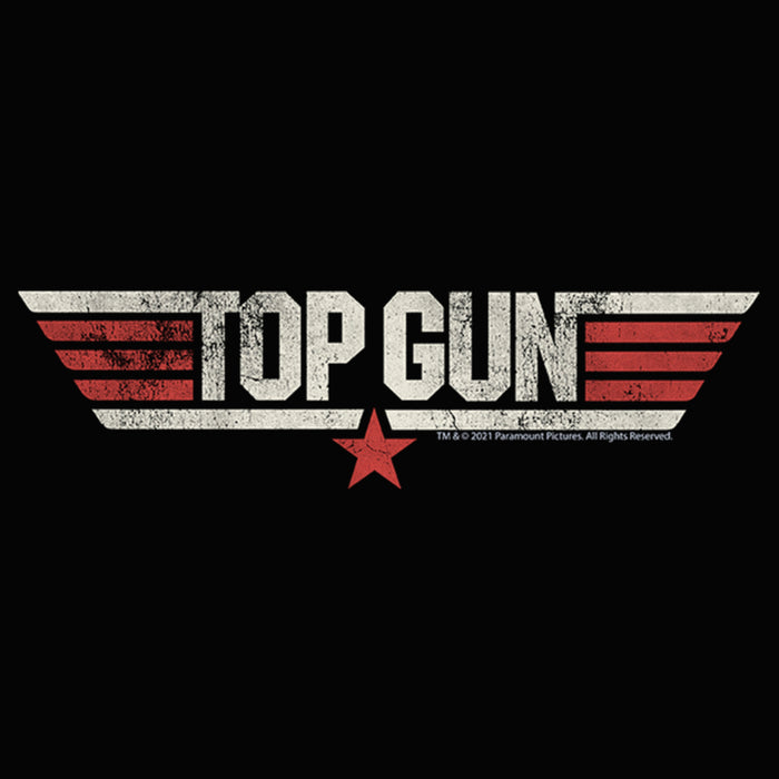 Fifth Sun Junior's Top Gun Distressed Movie Logo Racerback Tank Top