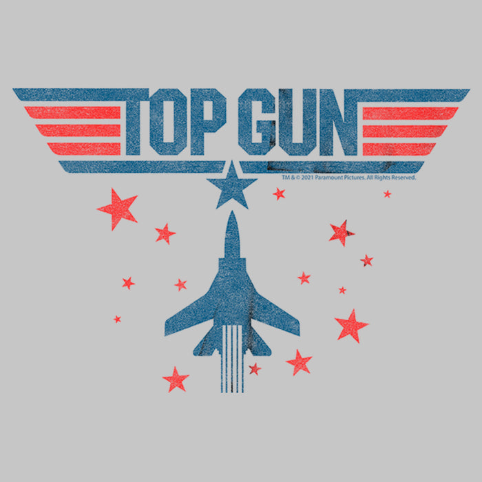Fifth Sun Junior's Top Gun Fighter Jet And Stars Logo T-Shirt