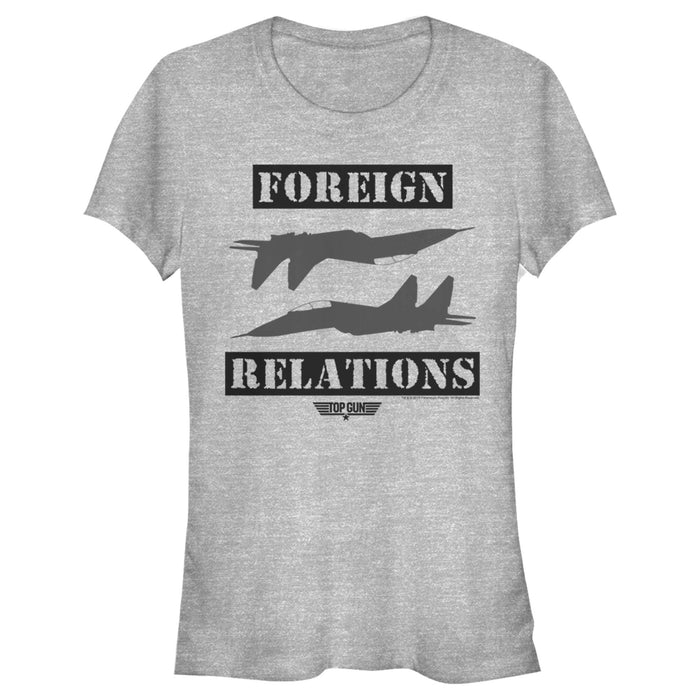 fifth sun Junior's Top Gun Keeping up Foreign Relations T-Shirt