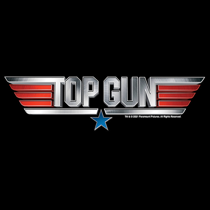 Fifth Sun Junior's Top Gun Shiny Chrome 3D Movie Logo T-Shirt
