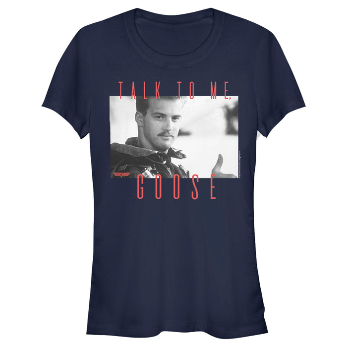 fifth sun Junior's Top Gun Talk to Me Goose Movie Scene T-Shirt