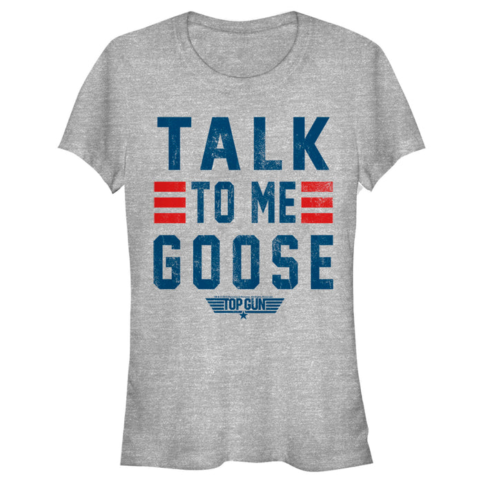 fifth sun Junior's Top Gun Talk to Me Goose Quote T-Shirt