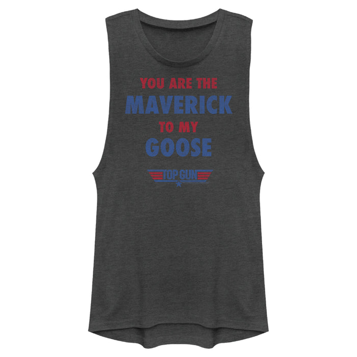 fifth sun Junior's Top Gun You Are the Maverick to My Goose Festival Muscle Tee