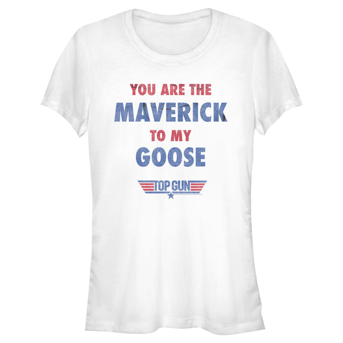 fifth sun Junior's Top Gun You Are the Maverick to My Goose T-Shirt