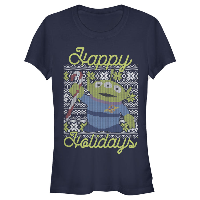 fifth sun Junior's Toy Story Christmas Alien Holidays T-Shirt