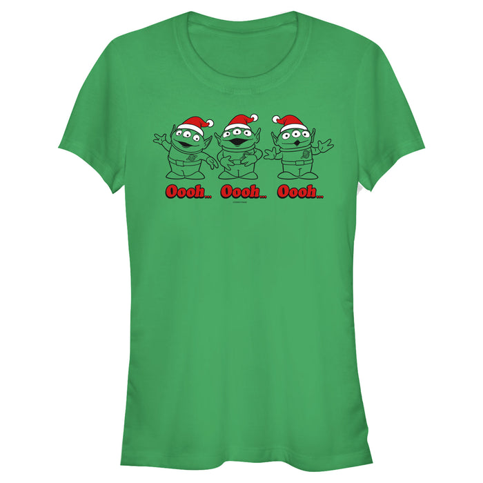 fifth sun Junior's Toy Story Christmas Santa Aliens T-Shirt