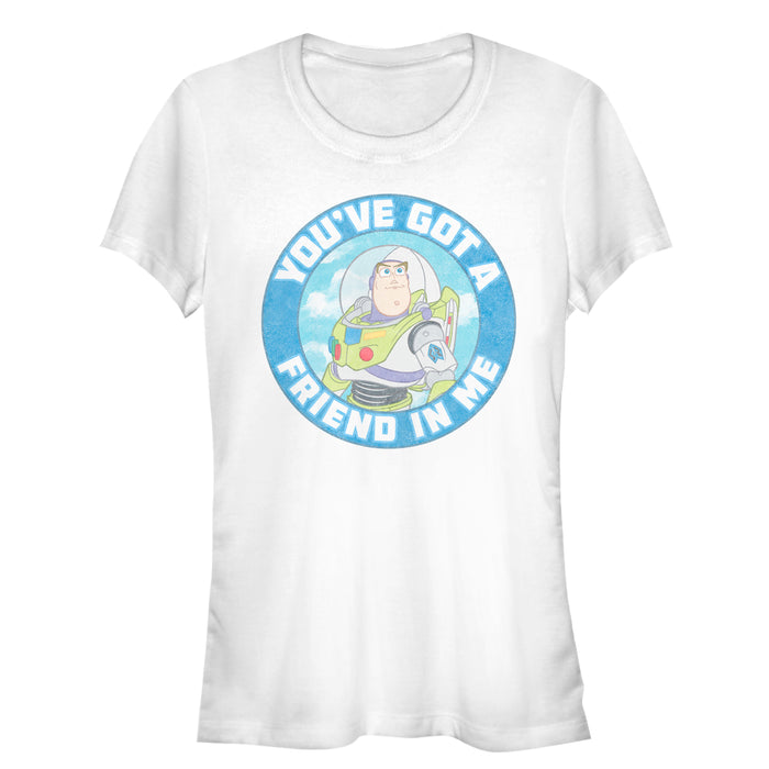 fifth sun Junior's Toy Story Friend in Me Buzz Circle T-Shirt