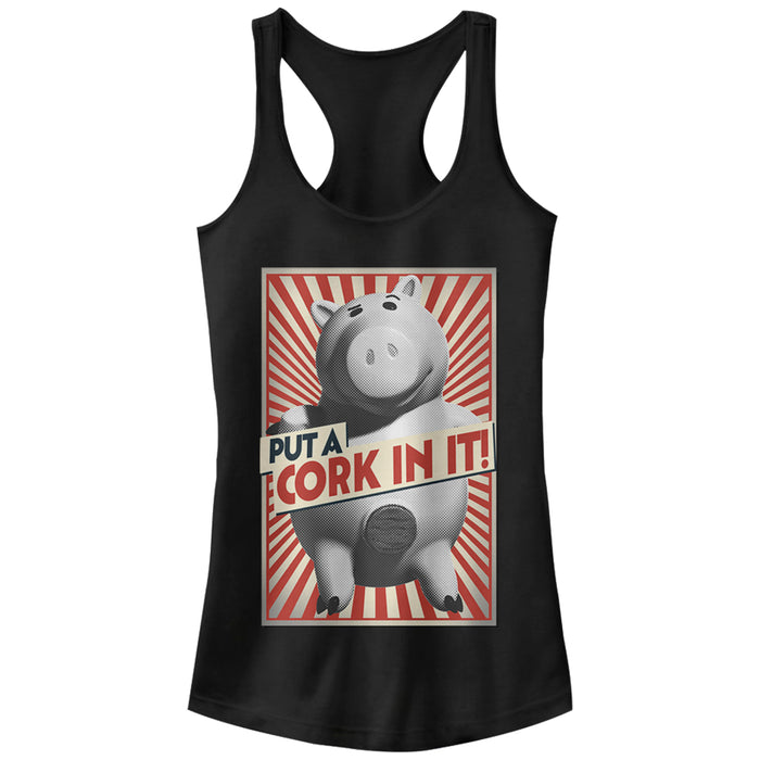 fifth sun Junior's Toy Story Hamm Put a Cork in It Racerback Tank Top