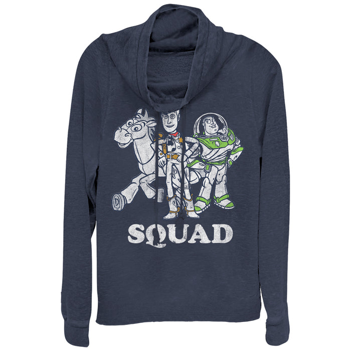 fifth sun Junior's Toy Story Squad Cowl Neck Sweatshirt