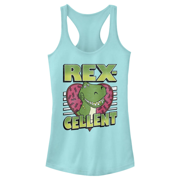 fifth sun Junior's Toy Story Valentine Rex-Cellent Racerback Tank Top