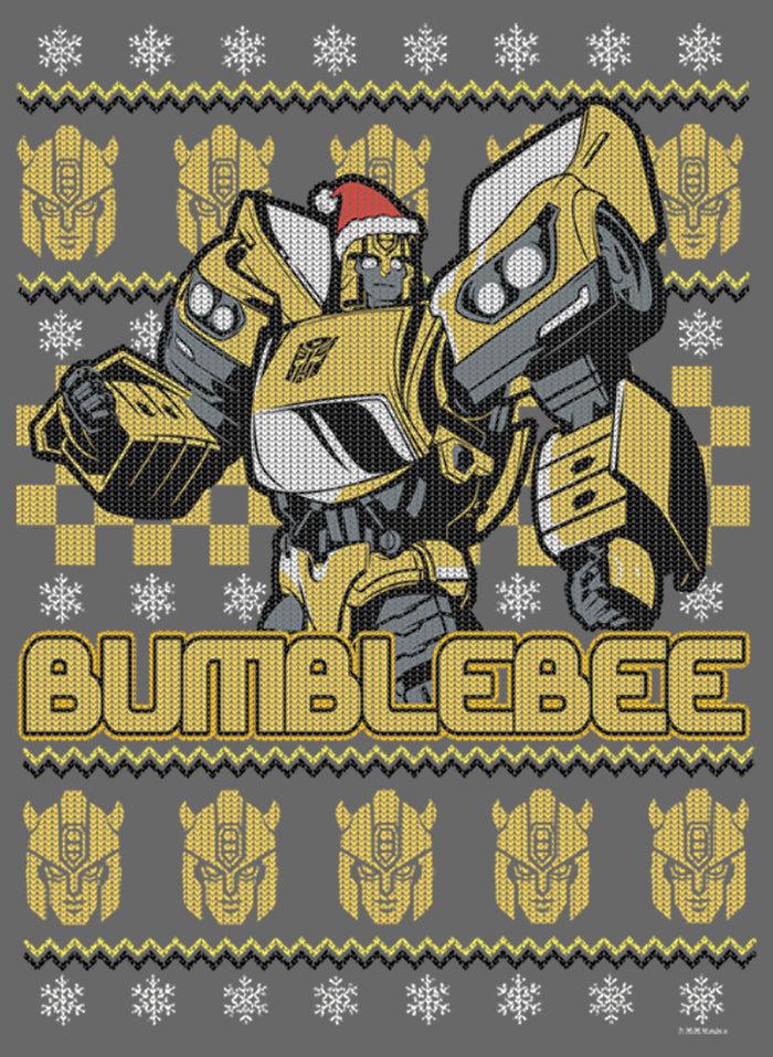 Fifth Sun Junior's Transformers Bumblebee Ugly Xmas T-Shirt