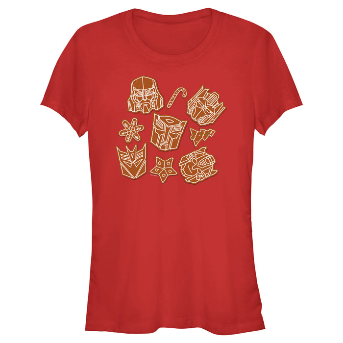 fifth sun Junior's Transformers Gingerbread Transformers T-Shirt