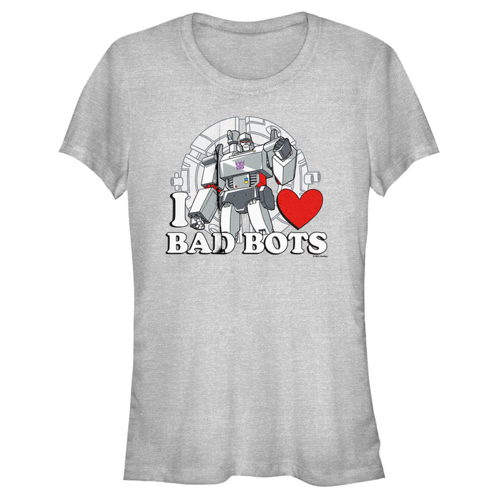 fifth sun Junior's Transformers Megatron I Love Bad Bots T-Shirt