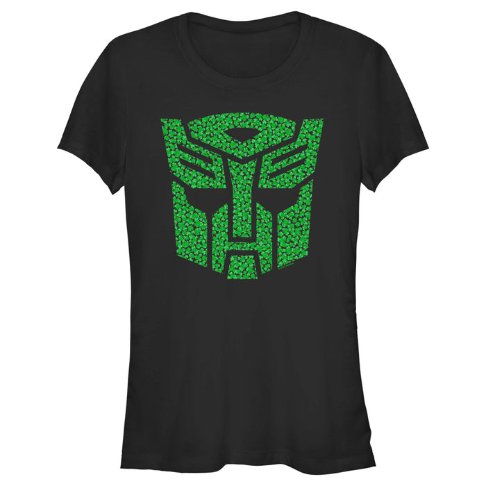 fifth sun Junior's Transformers St. Patrick's Day Cloverfield Autobot Logo T-Shirt